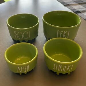 Rae Dunn EEK! Green Slime Halloween Measuring Cups